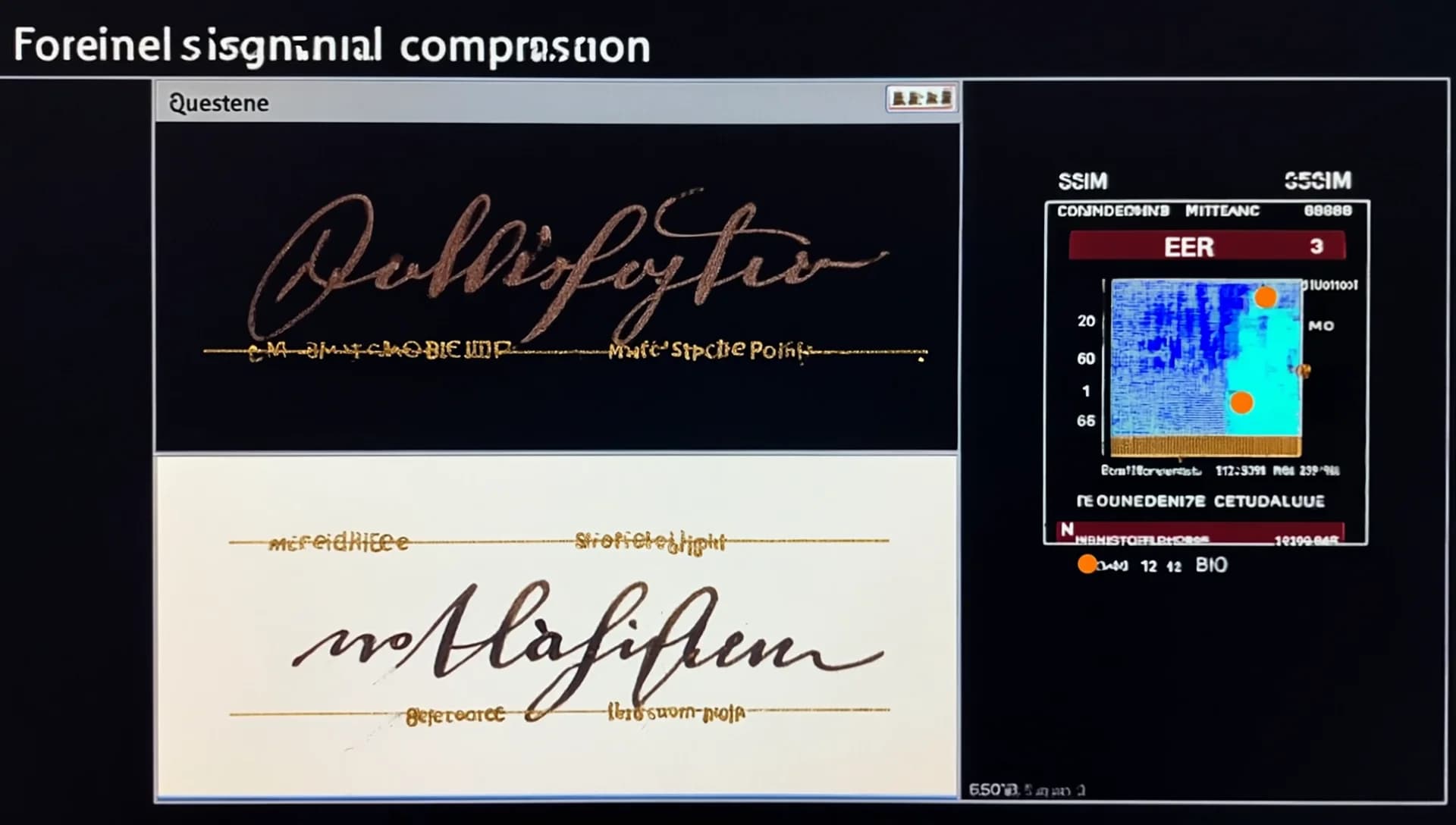 Forensic signature comparison